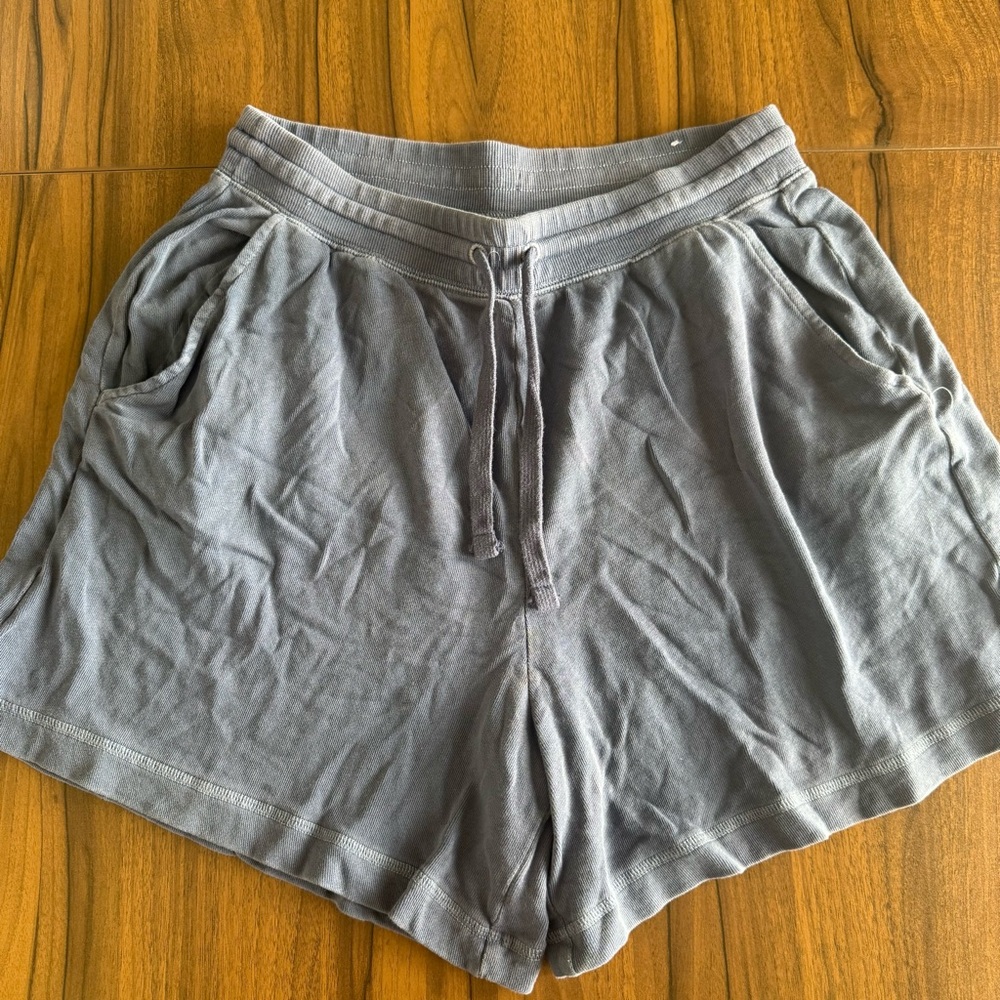 Old Navy Blue / Gray Athletic Drawstring Shorts